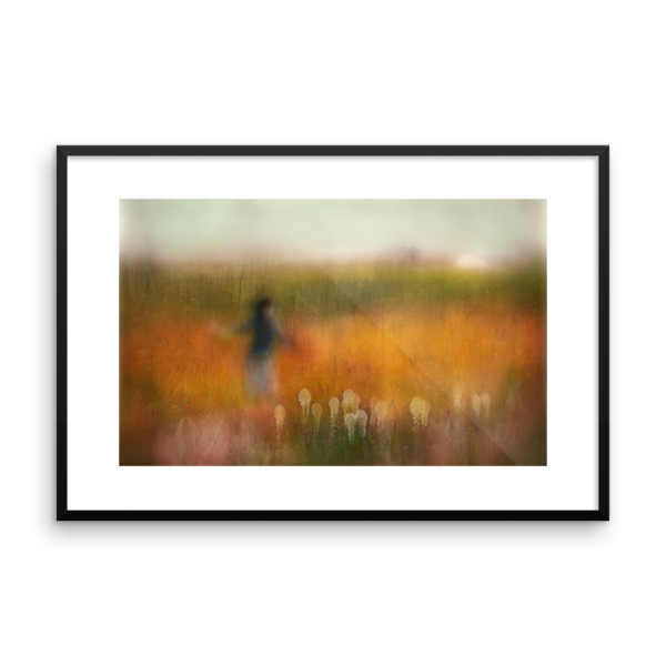 A Girl and Bear Grass