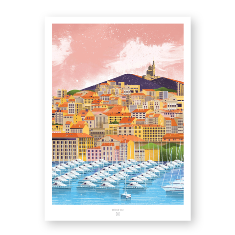 City Illustration - Marseille